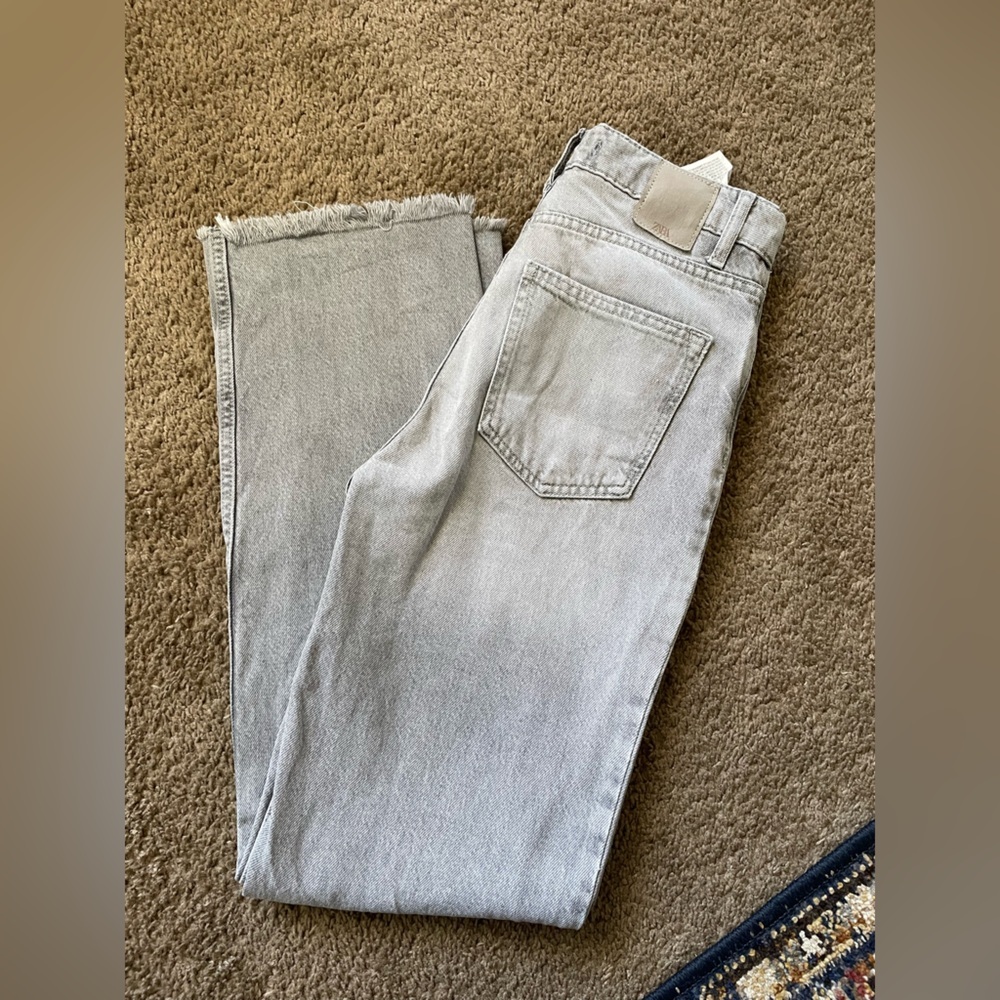 Zara HIGH RISE Z1975 STRAIGHT LEG JEANS